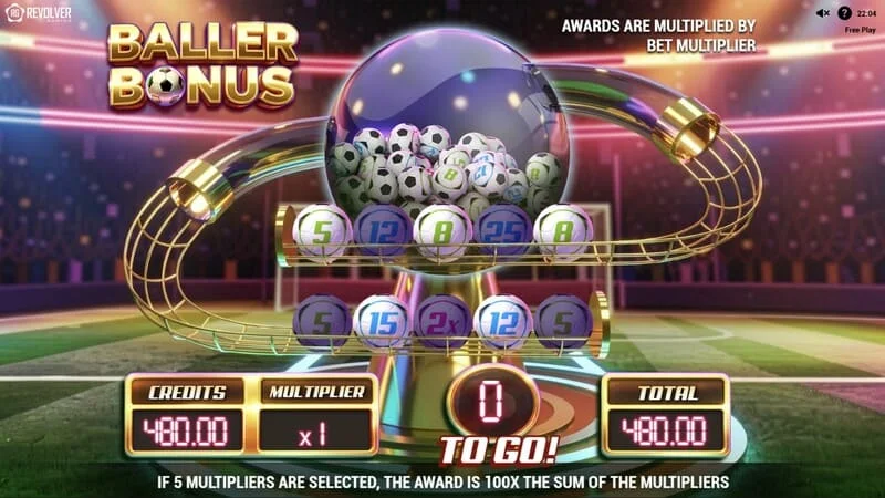 Trophy Spins World Cup 26 - стартиране на рунд Baller Bonus